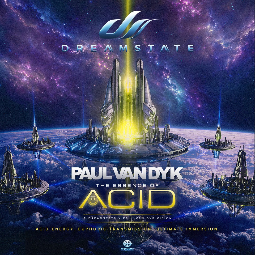 Official Dreamstate artwork for Paul van Dyk's The Essence of Acid live show