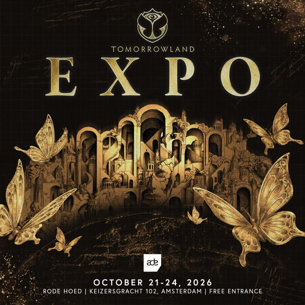 Official Tomorrowland Expo poster for Amsterdam Dance Event 2026